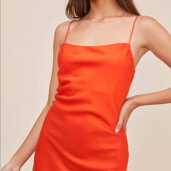 ASTR Bonita Midi Dress in Red - Picture 4 of 8